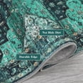 thumbnail image 5 of Vintage 2x6 Washable Runner Rug – Non-Slip Non-Shedding Foldable Distressed Traditional Carpet for Kitchen Bedroom Entryway Bathroom Green., 5 of 8
