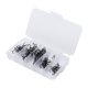 thumbnail image 3 of 50 unids/caja anzuelo de pesca anzuelo triple afilado 5 tamaños 2/4/6/8/10 aparejos de anzuelo negro, 3 of 7