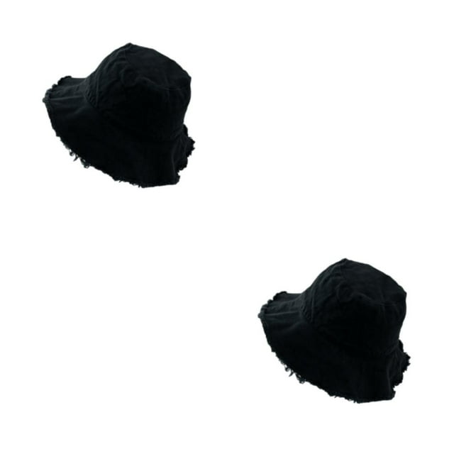 maskred Stay Sun Safe And Stylish With Bucket Hat For Outdoor Adventures M Easy To Wear black 2Set