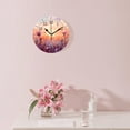 thumbnail image 3 of ATEDEANEI 12" Wall Clock Battery Operated Silent Non Ticking Oil Painting Colorful Spring Rural Landscape Beautiful Art, 3 of 5