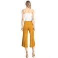 thumbnail image 5 of Made by Johnny Women's Knit Culottes Pants M MUSTARD, 5 of 6