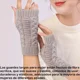 thumbnail image 4 of 4 Par Guantes Sin Dedos Mujer Invierno Frío Regalos Navidad, 4 of 8