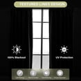 thumbnail image 4 of CZL 100% Blackout Curtains, Velvet Floral Embossed Heavy Curtain Rod Pocket, Thermal Insulated Noise Reduce Curtains for Bedroom Living Room, 52x63inch, 1 Panel, Sage Green, 4 of 10