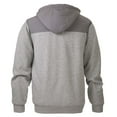 thumbnail image 2 of The American Outdoorsman Sherpa Lined Hoodie with Zipper and Pockets, Insulated Layer for Hiking and Camping in Cold Weather (Gym Grey Heather, Medium), 2 of 5