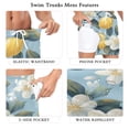 thumbnail image 5 of FORMRS Mens Swim Trunks Mesh Liner Quick Dry Casual Beach Board Shorts with Pockets, Sizes S-2XL, Lemon Pattern, 5 of 9