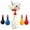 White, variant on Cheeky Chicken Vase for Flowers, Chicken Vase, Rooster Vase, Resin Farmhouse Decor, Long Neck Colorful Vase, White, Red