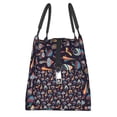 thumbnail image 4 of Vsdgher Mushroom Doodle Print Insulated Reusable Bags with Sturdy Zipper and Handles, Foldable Totes for Hot or Cold Food Bring or Delivery, 4 of 8