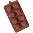 thumbnail image 1 of Juego de moldes de silicona para hornear de 2 figuras de animales, antiadherentes, no tóxicos para chocolate, dulces, pasteles, pudines, gelatinas y gofres, 1 of 6