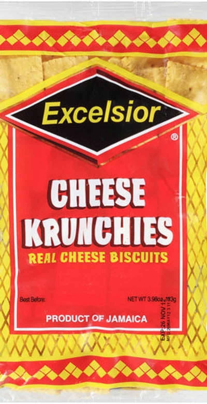 Cheese Krunchies Real Cheese Biscuits, 3.98 oz- Excelsior