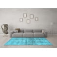 thumbnail image 3 of Ahgly Company Indoor Round Persian Light Blue Traditional Area Rugs, 4' Round, 3 of 4
