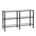 thumbnail image 4 of SEI Furniture Metal-Glass 3-Tier Console Table in Black, 4 of 6