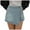 Light Blue, variant on Womens Denim Shorts Skorts Y2k Side Tie-up Bow High Waist Asymmetrical Frayed Hem Denim Shorts Wrap Jean Mini Skirt (Light Blue, M)