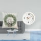 thumbnail image 2 of Funda de almohada navideña, reloj de pared redondo, reloj de pared decorativo, poliéster PP, manecillas de madera, moderno, adecuado para sala de esta, 2 of 8