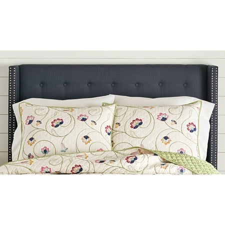 Better Homes & Gardens Embroidered Style Floral Quilt Set