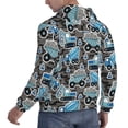 thumbnail image 6 of Cauagu Blue Excavator for Men's Pullover Hooded Sweatshirt Athletic Casual Hoodie Aautumn Hoodie Sweatshirt for Men Pullover Casual Hooded Sweatshirt-X-Large, 6 of 7