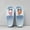 #185-Blue, variant on Wowcloth Unisex Couple Indoor Cartoon Dwarf Print Slippers – Thick Soft Sole Comfortable House Shoes for Home Relaxation