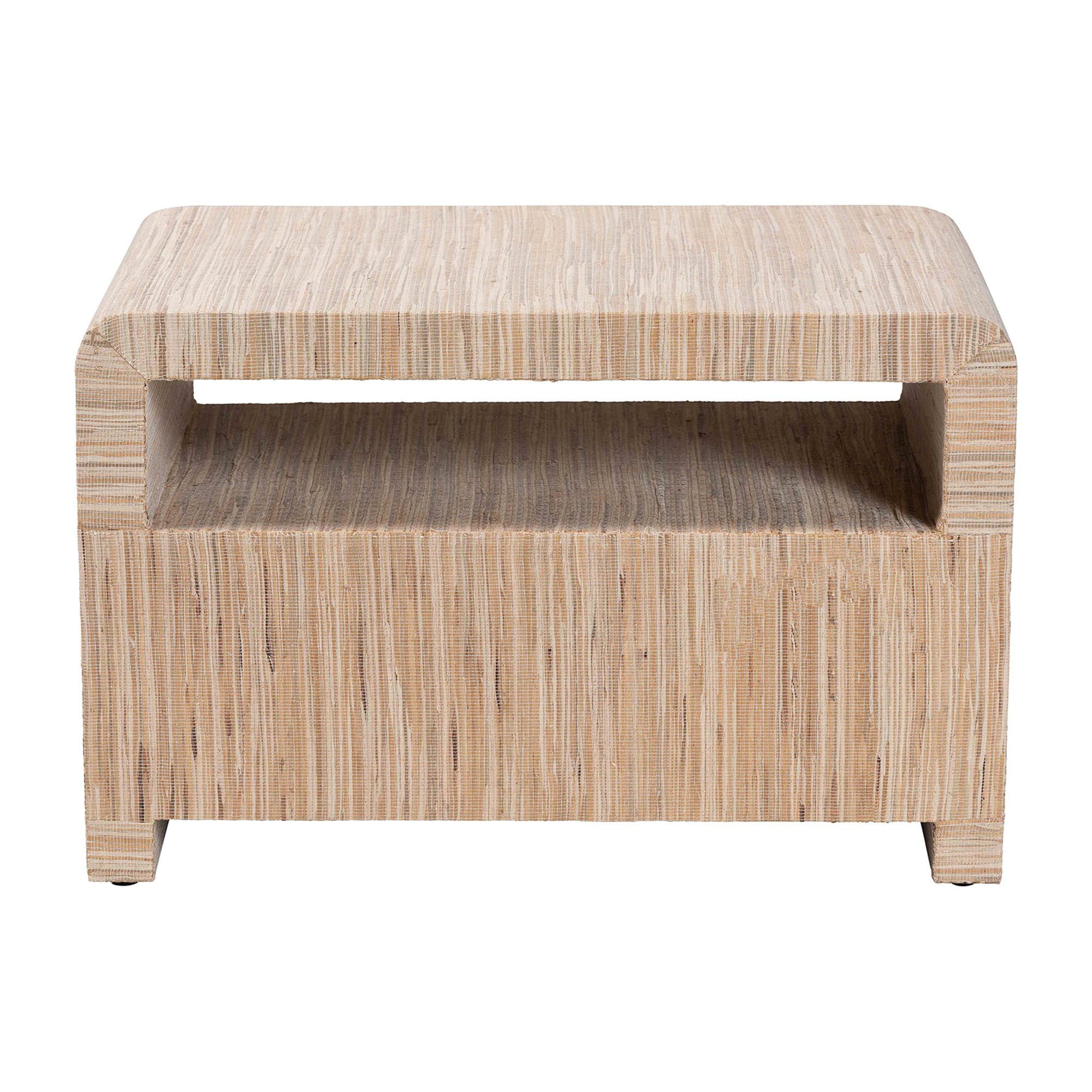 bali & pari Hannah Boho Nightstand, 1-Drawer, Natural
