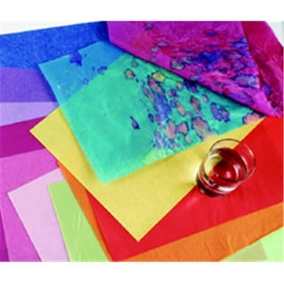 Spectra Deluxe Bleeding Art Tissue , 1/2 Squares, 25 Colors