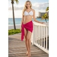thumbnail image 6 of HAPPY BAY Women's Beachwear Summer Beach Wrap Bikini Wraps Swimwear Swim Cover up Skirt Swimsuit Sarong Coverups for Women One Size Short Rose, Solid, 6 of 6