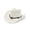 White, variant on AWZXDE Unisex Hand Woven Hollowed Out Straw Cowboy Hat Summer Western Style Sun Cap For Men Women