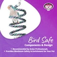 thumbnail image 6 of Super Bird Creations SB324 Medium Bungee Bird Toy - Rope Perch for Ringnecks, Medium Conures, Parrots, Senegals - Colorful Hanging Perch - Enriching Bungee Toy for Medium Birds & in Bird Cages, 6 of 8
