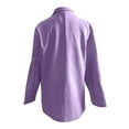 thumbnail image 5 of Stichou Blazers for Women Long Sleeve Notched Lapel Button Business Casual Blazer Work Office Blazers Jacket with Pockets Light Purple L, 5 of 5
