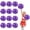 Black+Purple, variant on 12 Pcs Cheerleading Pom Poms,13.7inch Cheerleading Handheld Squad Pompoms for Sports Team Cheer Spirit Games Dance Party Adults