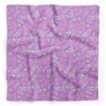 thumbnail image 1 of Bimba Bandanas pour Tête Imprimés en Pure Soie Violet Rouge Baies et Feuilles Foulard d'Été pour Cou 40 x 40 Pouces, 1 of 6