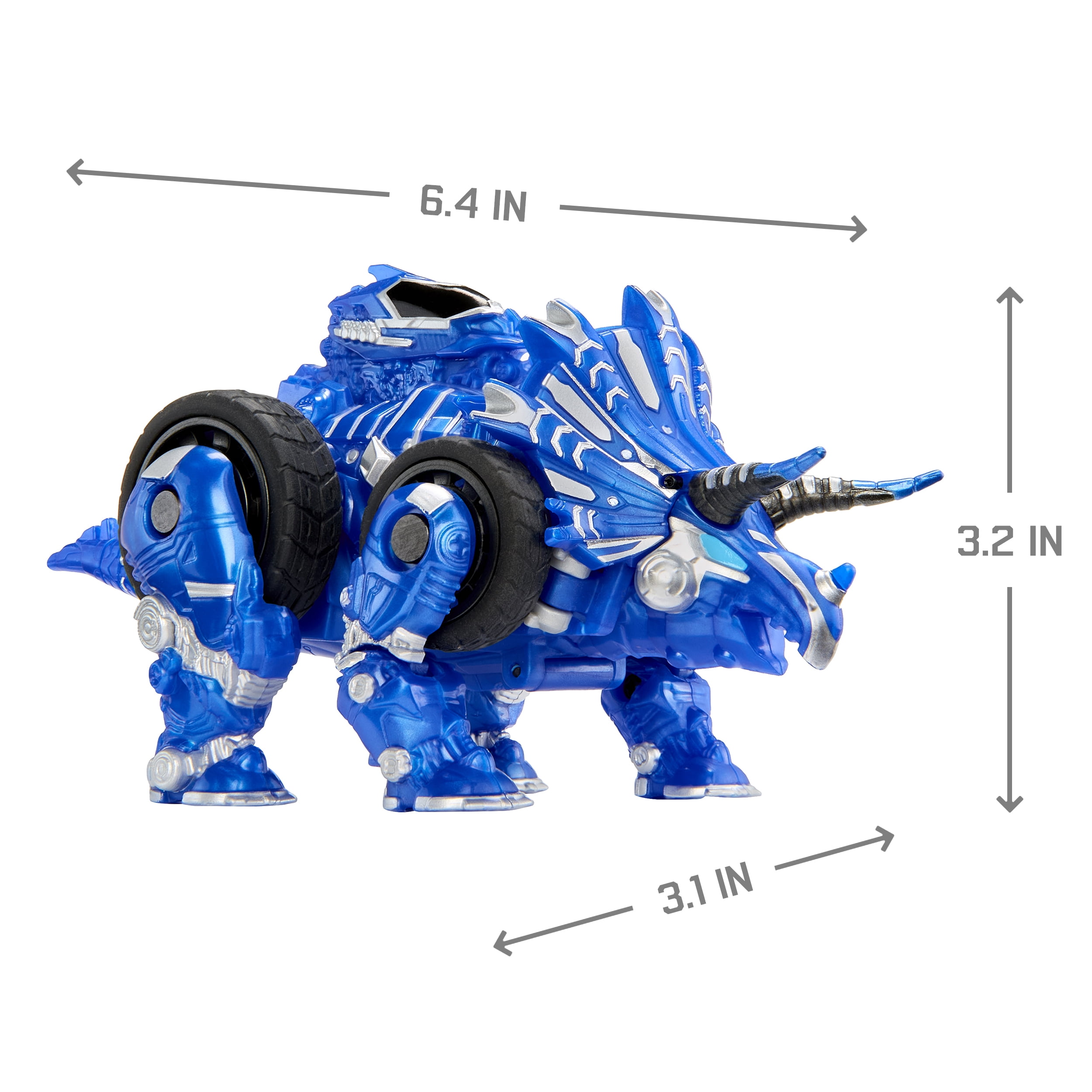 Armorsaurs Evolver Cobalt Transforming Dinosaur to Vehicle Toy, 2-in-1 Dino Figure with Multi-Step Conversion, Kids, Boys, Girls, Ages 6+