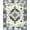 Ivory And Black, Pattern 15, variant on ODIKA 8'x10' Washable Area Rug Non-Slip Chair-Friendly Mat Oushak Medallion With Vintage Floral Scrollwork Ornamental Border for Dining Room, Large Office, Lounge