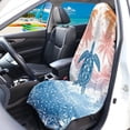 thumbnail image 3 of Binienty Tropical Palm Tree Sea Turtle Car Seat Towel Cover Auto Interior Protector Accessories Waterproof Post Workout Towel Car Seat Cover for Gym Workout Running Swimming Beach and Hiking, 3 of 8