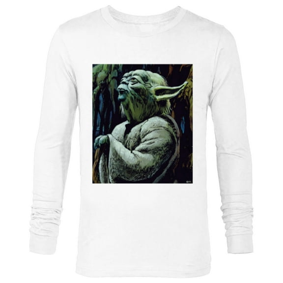 Star Wars Yoda Meditation on Dagobah Ralph McQuarrie - Long Sleeve T-Shirt for Men - Customized-White