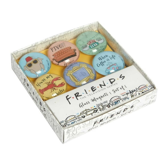 Friends: Glass Magnet Set (Set of 6), (Hardcover)