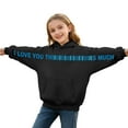 thumbnail image 3 of I Love You This Much Hoodies Boys Girls Casual Long Sleeve Hoodie Sweatershirt Pullover Fashion Casual Oversized 9-10 Years Girls Clothes, 3 of 5