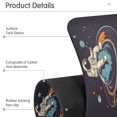 thumbnail image 4 of Yayeee Faucet Mat for Kitchen Sink 14.7" Diatomite Long Splash Guard Pad, Black Astronaut Record, 4 of 7