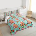 thumbnail image 3 of Feelyou Cartoon Capibara Twin Comforter Sets, Strawberry Watermelon Bedding Set, 2-Piece, 3 of 8