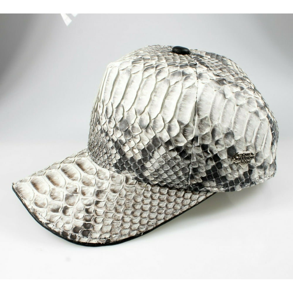 Cap Men's Exotic Python Real color Natural Adjustable One size, Gorra ...