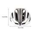 thumbnail image 3 of Eigraketly Casco de bicicleta Correa ajustable Cómodo protector de cabeza de bicicleta al aire libre Gorra moldeada integralmente Sombrero Type2 NO2, 3 of 6