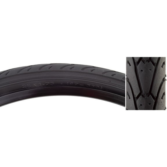 Sunlite City Slick II Tire 26x1.75 Black Folding CB 30TPI Mountain MTB Slick