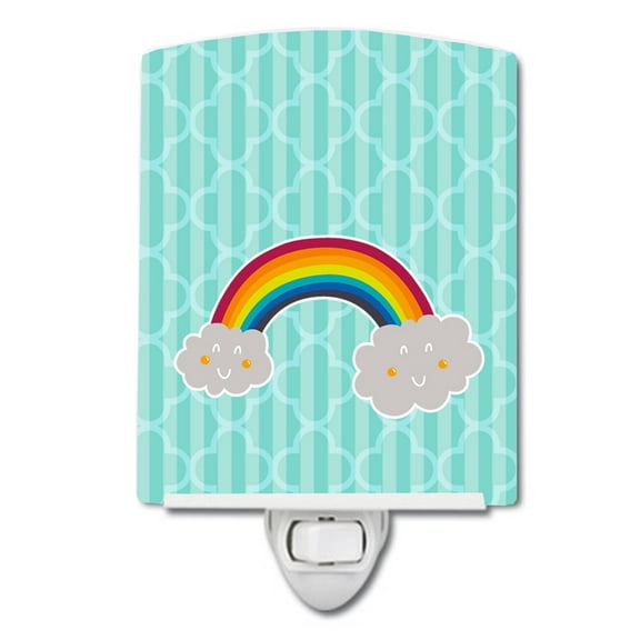Rainbow in Clouds Ceramic Night Light