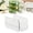 A, variant on Stackable Cup Rack Shelf - Transparent Plastic Cup Holder - Kitchen Cabinet Organizer - Space Saving Cup Storage Rack - 1 Pack - White