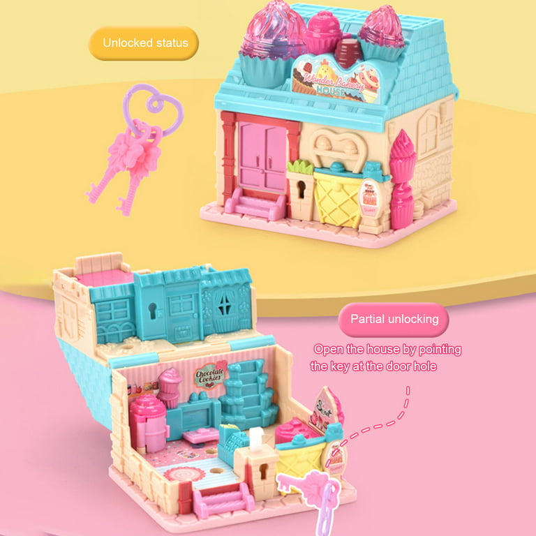 PERZOE Simulation Doll House Music And Light 3D Folding Early