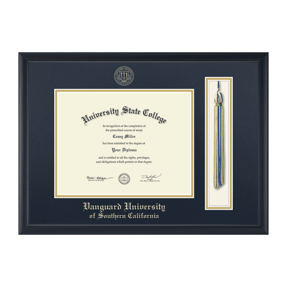 Framerly - Vanguard Southern California Tassel Diploma Frame In Black Moulding