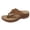 Brown, variant on Wedge Sandals for Women Summer Floral Dressy Flip Flops Comfortable Orthopedic Platform Footwear Casual Walking Thong Sandals Blue Size 8