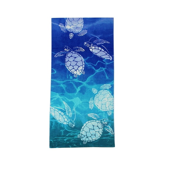 SEAKEEPER PRINTED BEACH TOWEL - Little Turtles