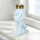 thumbnail image 5 of Colección de estatuas de cabeza 3D modernas, decoración de mesa, figurita de Animal, adorno de resina, escultura artesanal para el hogar, Blanco perfecl Escultura de León, 5 of 8