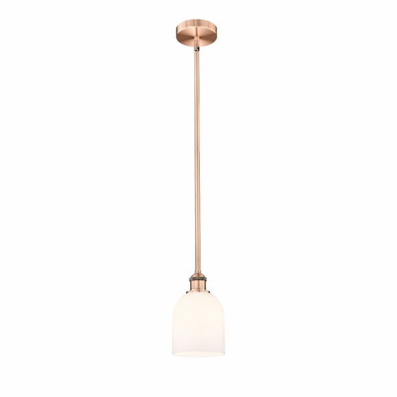 616-1S-AC-G558-6GWH Innovations Lighting Bella - 1 Light Stem Hung Mini Pendant In Industrial Style-9 Inches Tall and 5.5 Inches Wide-Antique Copper