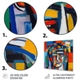 thumbnail image 3 of DESIGN ART Designart "Abstract Face Portrait I" Abstract Liquid Ink Metal Wall Art 36 in. wide x 36 in. high, 3 of 5
