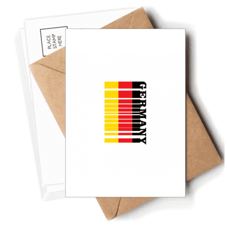 Flag Country Letter Germany Postcards Envelopes Blank Note Cards Mailing
