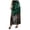 Dark Green, variant on Women Satin Lace Long Skirt Elastic Waist Silky Lace Trim Midi Skirt Y2k Half Slip Maxi Skirts for Under Dress (Black, M)